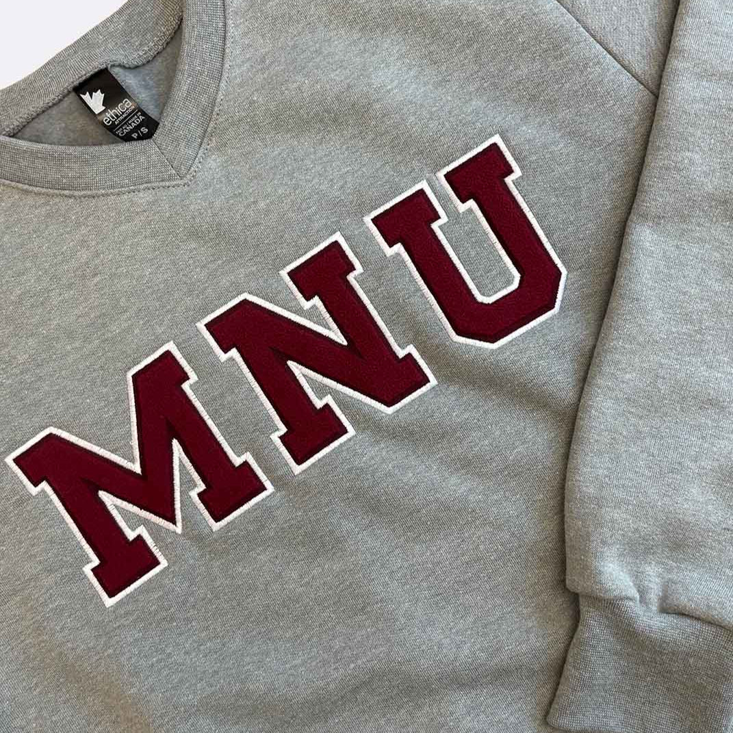 Unisex MNU Varsity V-Neck Sweatshirt