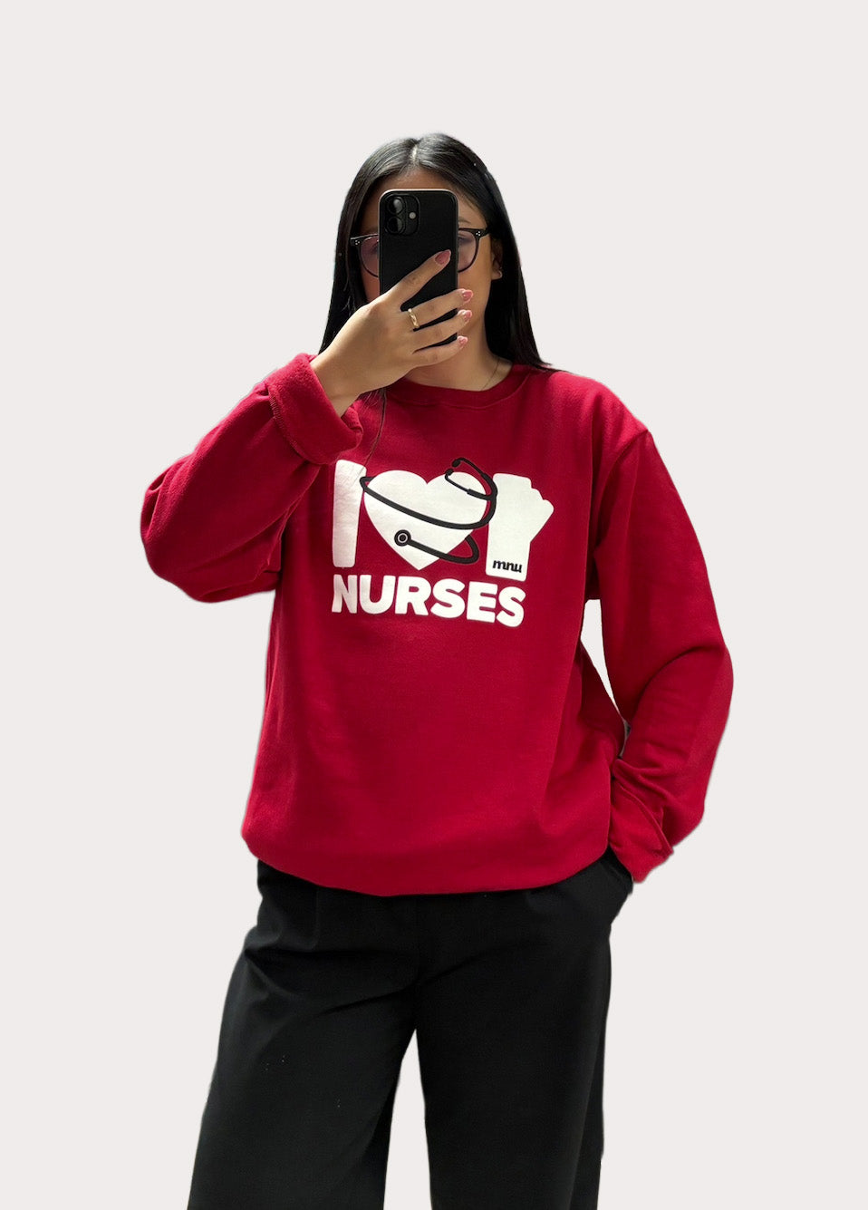 I Love Manitoba Nurses Crewneck