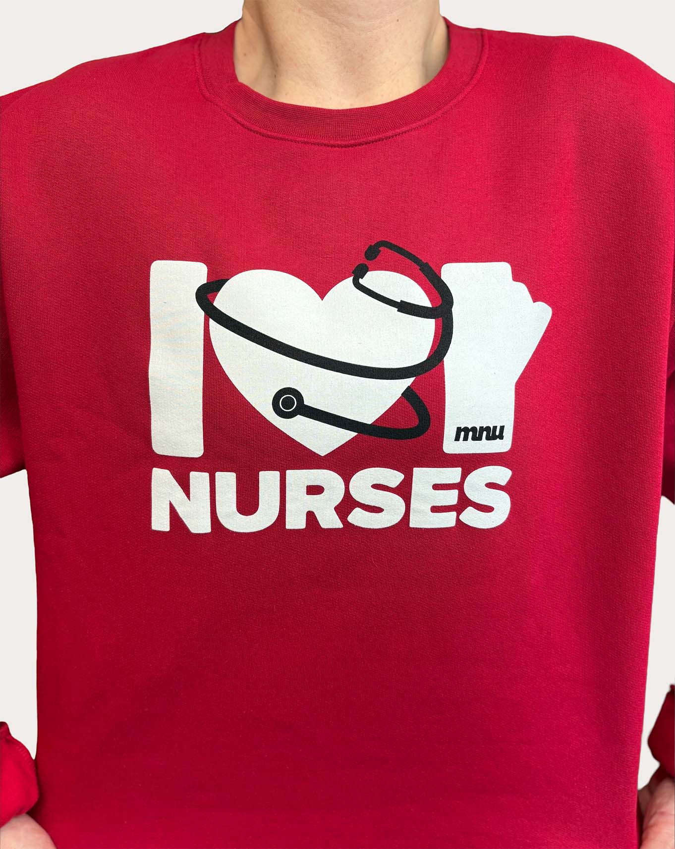 I Love Manitoba Nurses Crewneck