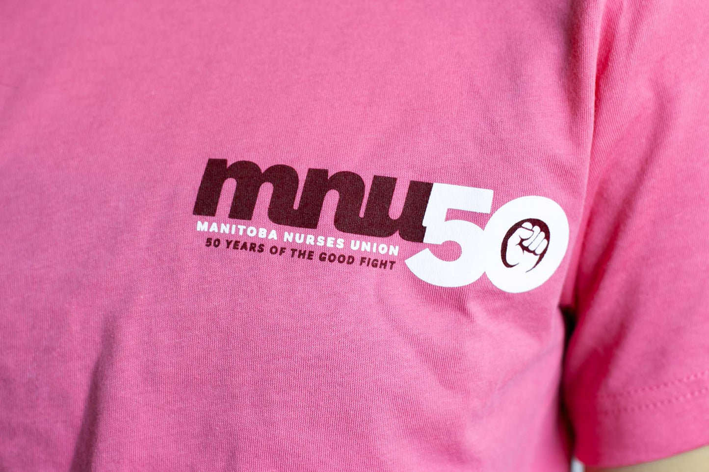 MNU 50th Anniversary Unisex Pink T-Shirt