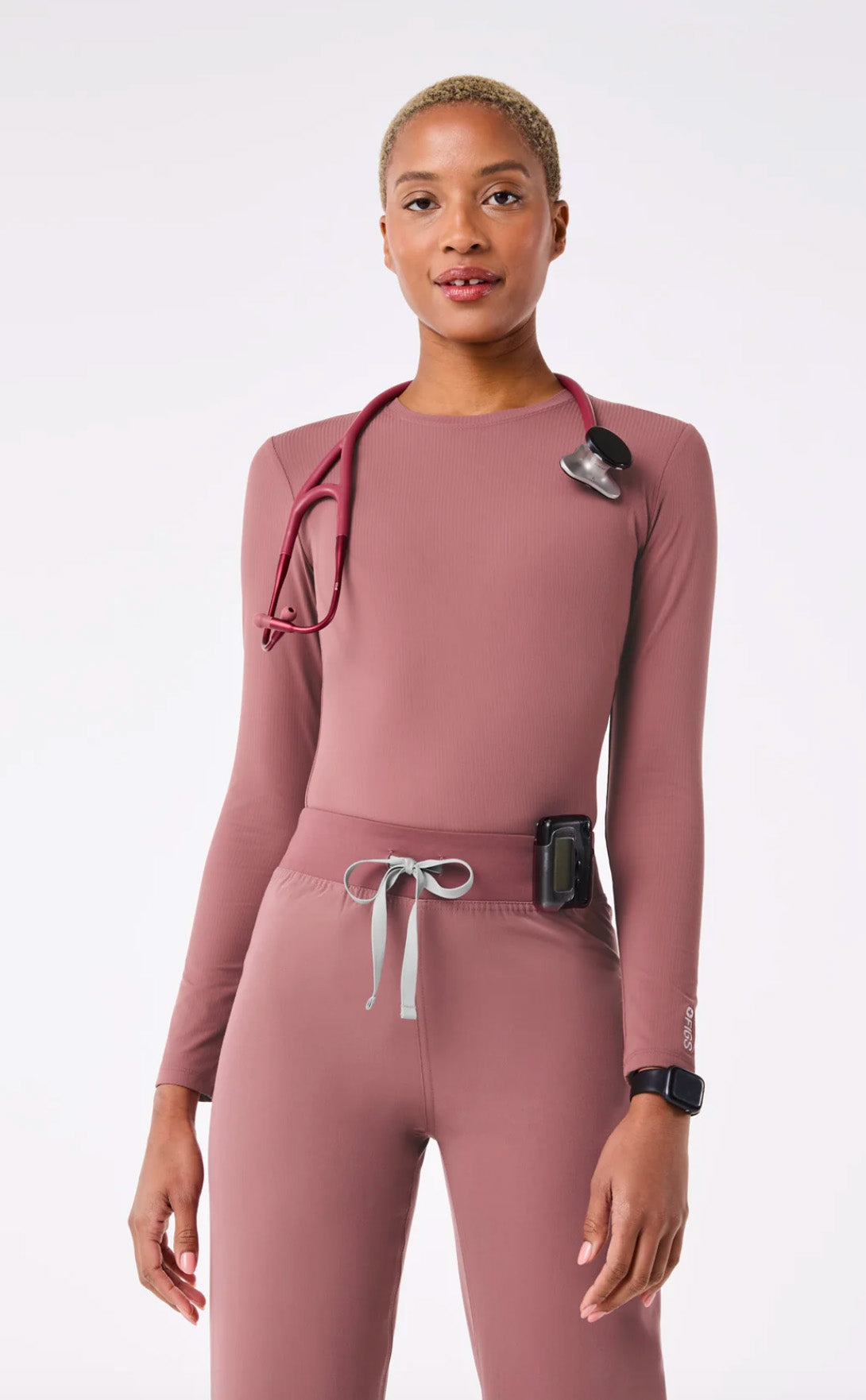 Figs Womens Ribbed Longsleeve Underscrub