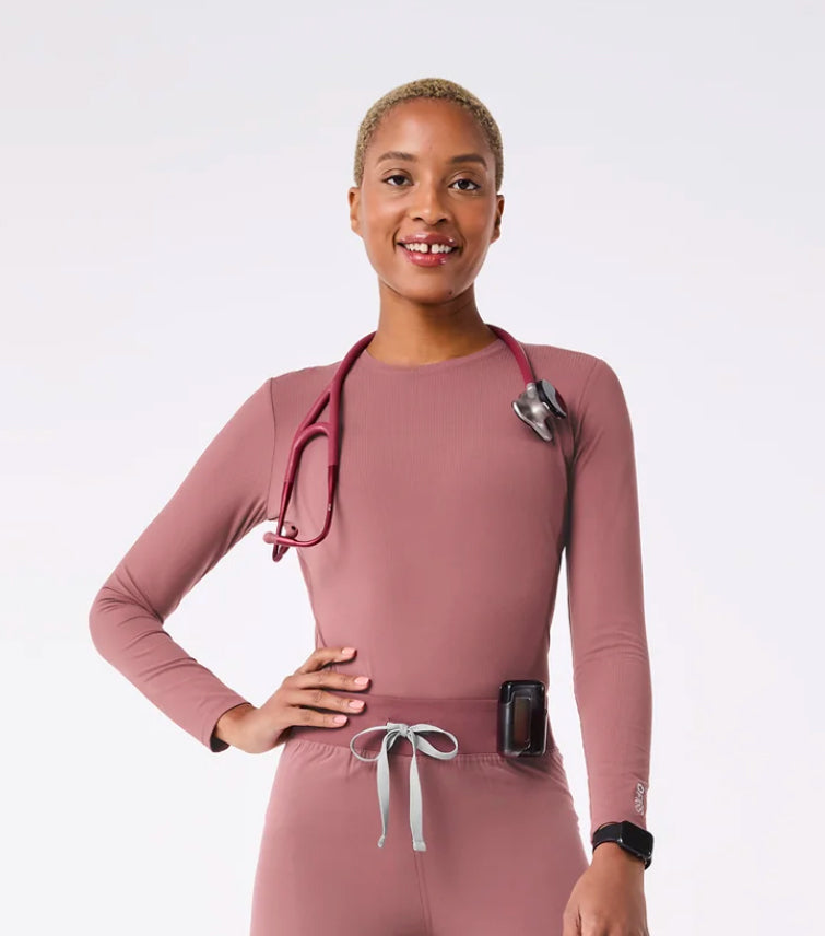 Figs Womens Ribbed Longsleeve Underscrub