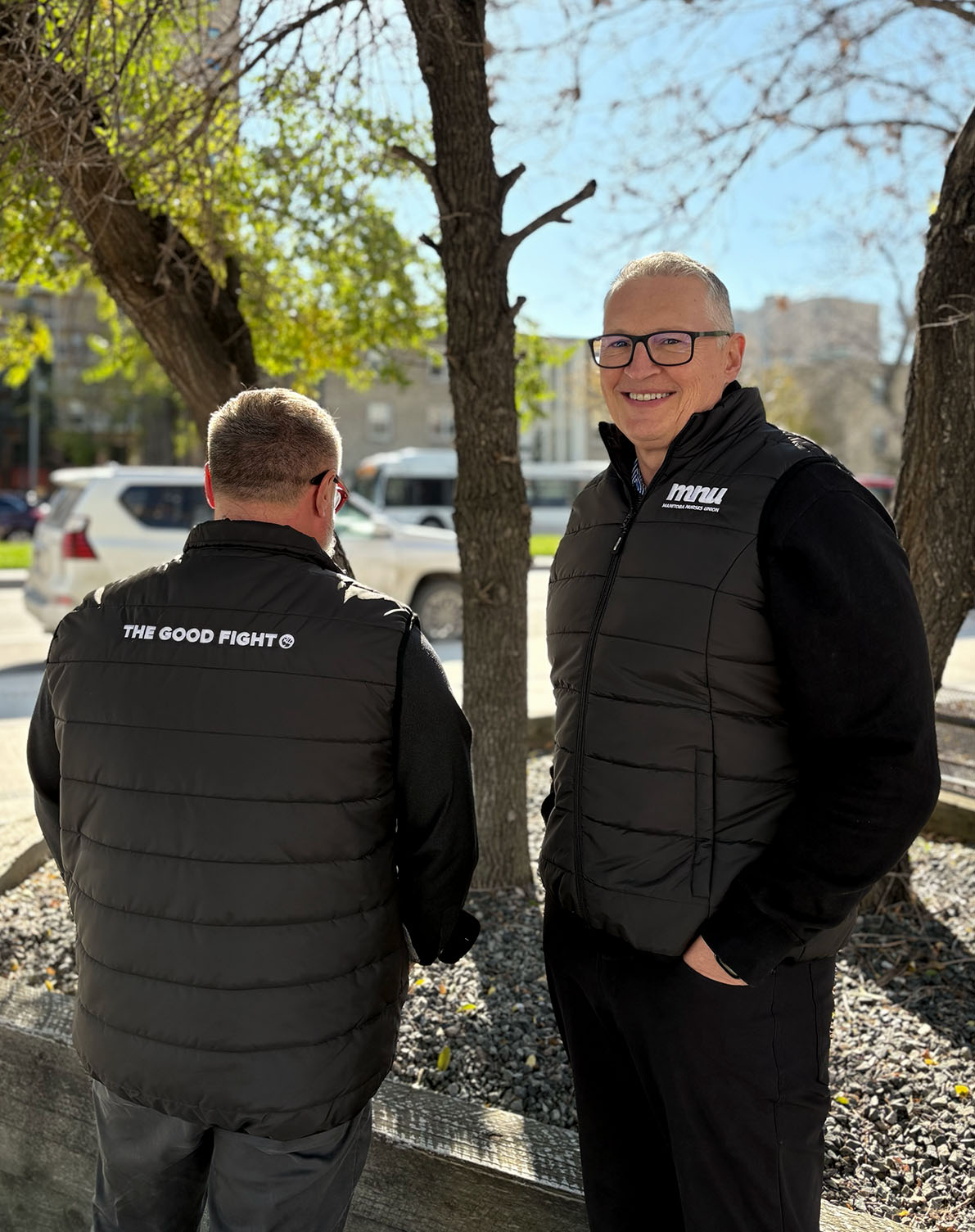 "THE GOOD FIGHT" Puffer-Style Vest