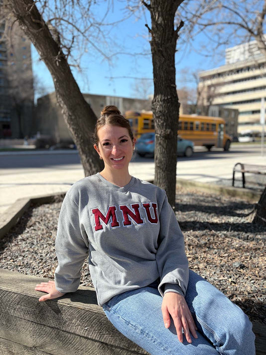 Unisex MNU Varsity V-Neck Sweatshirt
