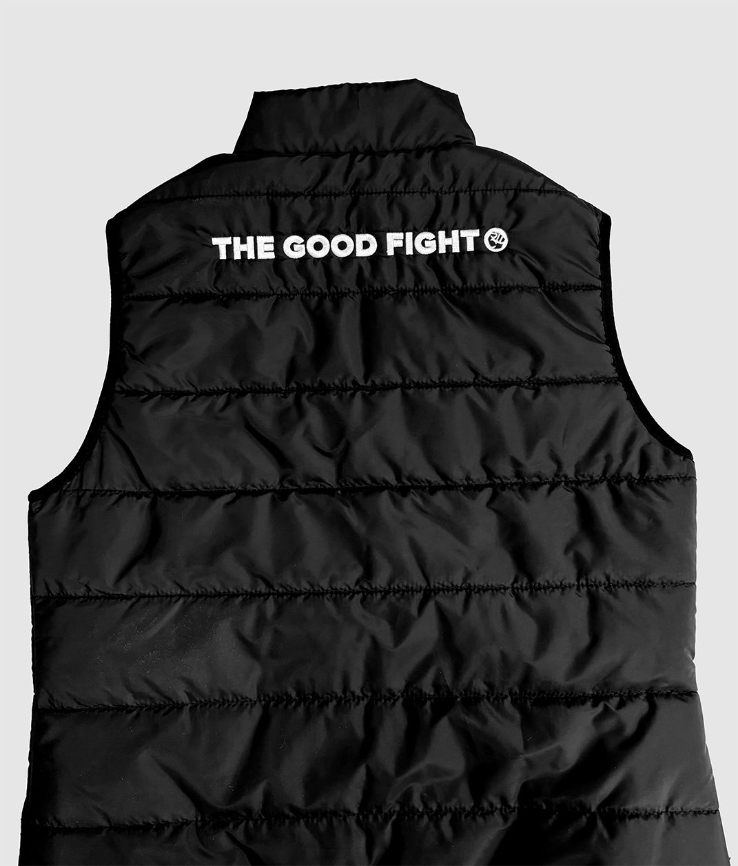 "THE GOOD FIGHT" Puffer-Style Vest