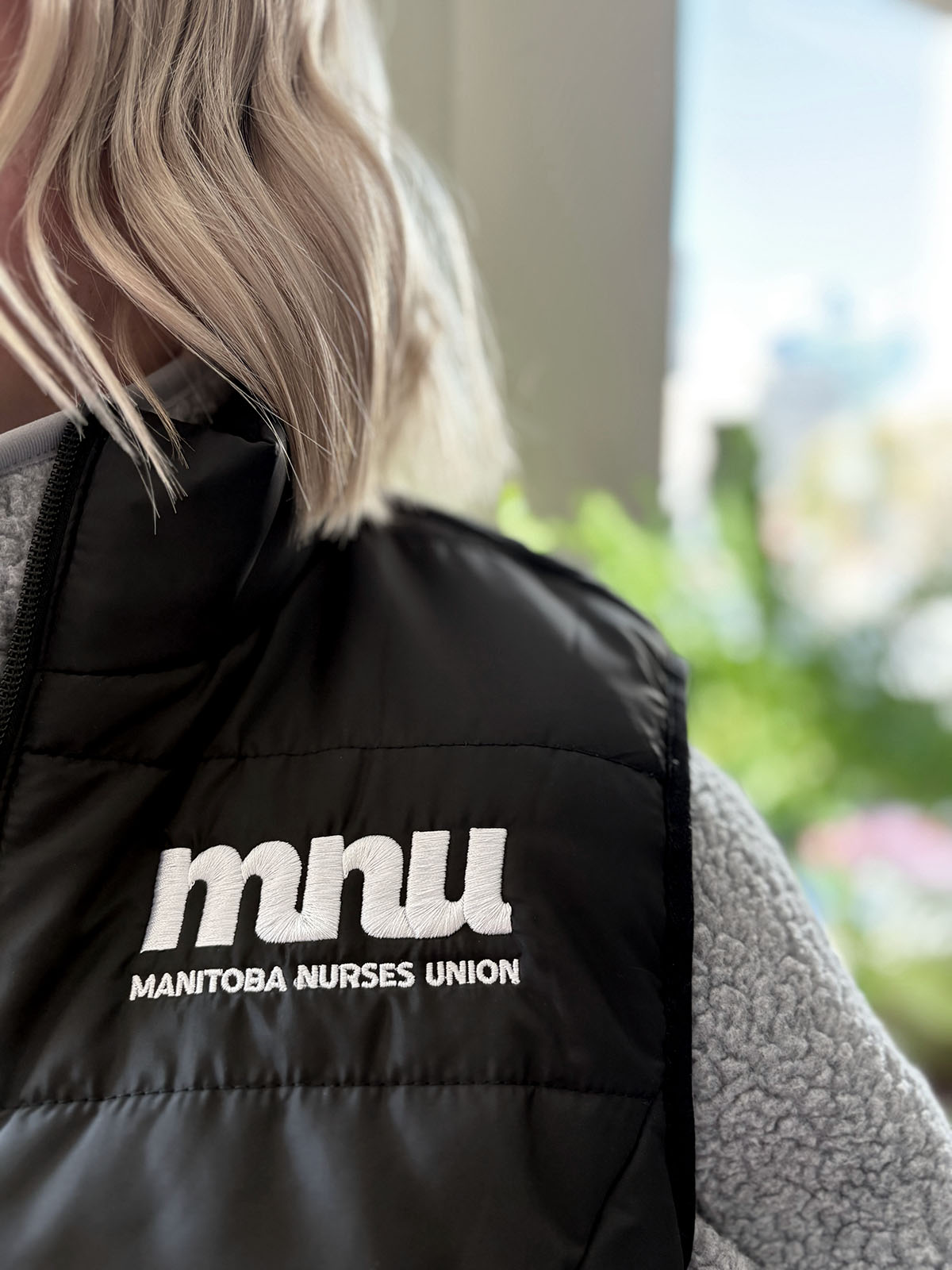 "THE GOOD FIGHT" Puffer-Style Vest