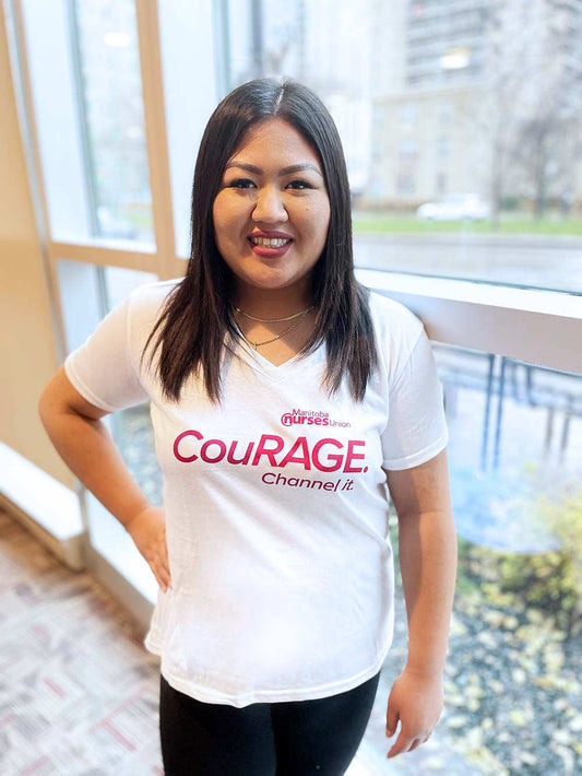 Ladies V-Neck Courage T-Shirt
