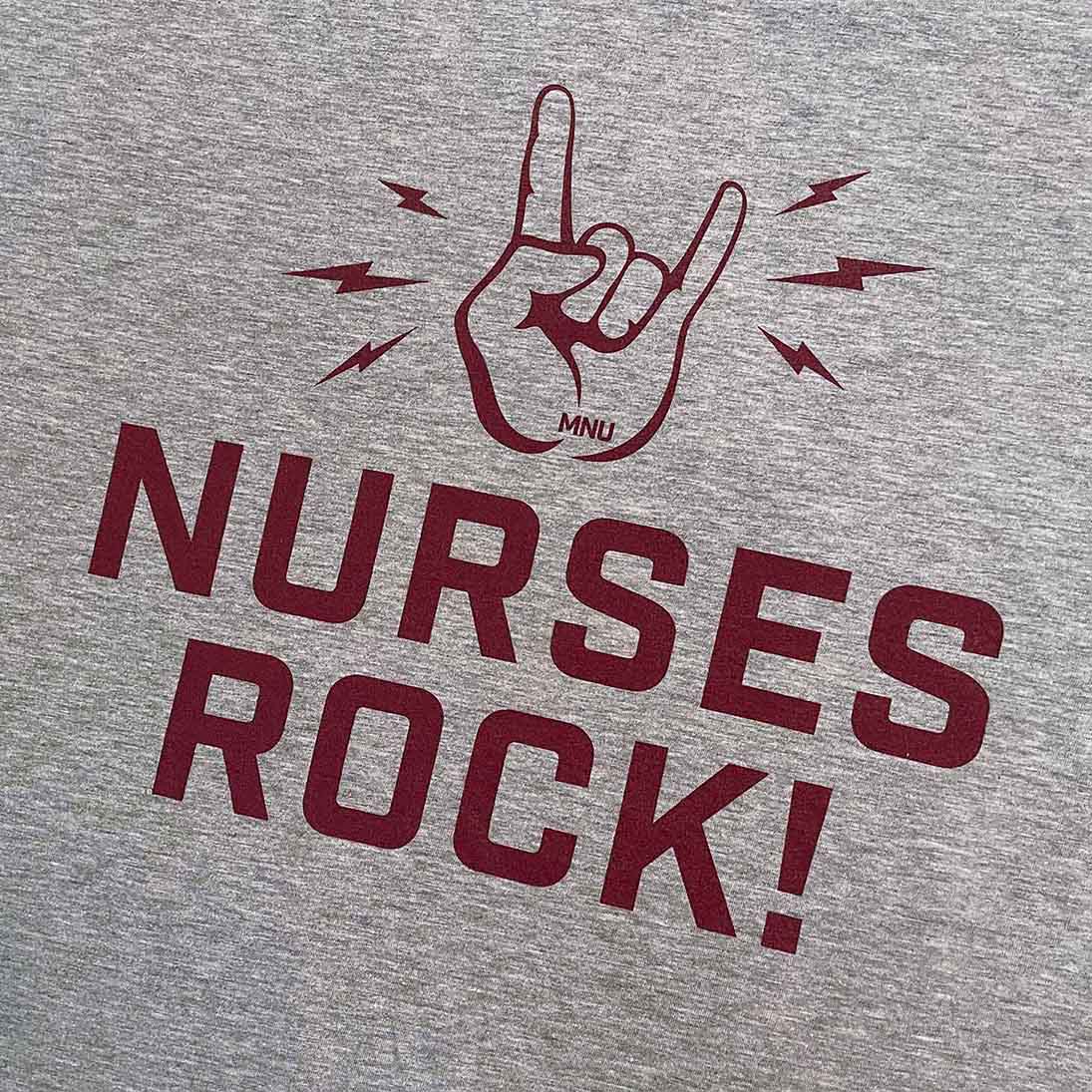 Nurses Rock! Ladies Box Cut T-Shirt